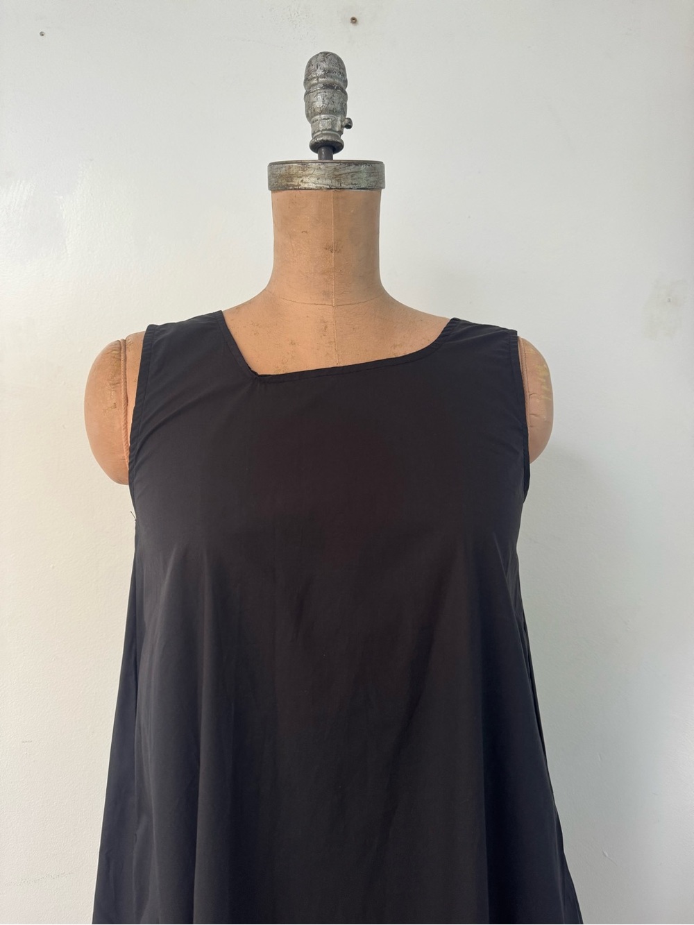 EMC black cotton maxi sack of a dress size SMALL - Picture 4 of 10